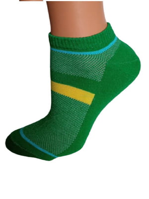 Шкарпетки короткі зелені | 6425342