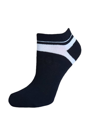 Шкарпетки короткі чорні в смужку | 6425345