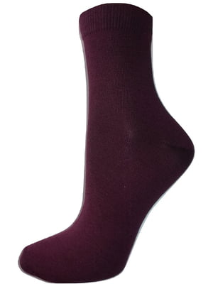Шкарпетки бордові | 6425352
