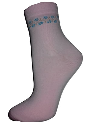 Шкарпетки рожеві з принтом | 6425373