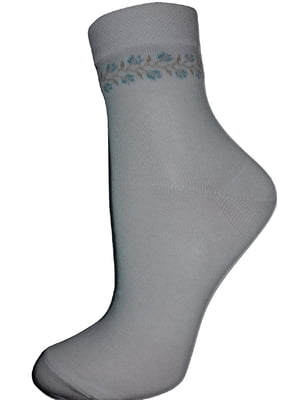 Шкарпетки білі з візерунком | 6425374