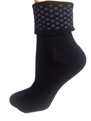 Шкарпетки чорні в смужку | 6425376