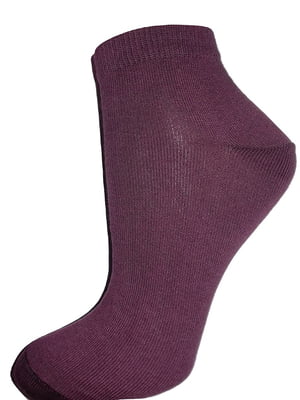 Шкарпетки короткі бордові | 6425381