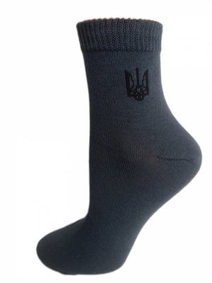 Шкарпетки сірі з принтом | 6425466