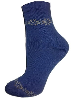 Шкарпетки короткі фіолетові з візерунком | 6425515