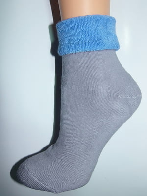 Шкарпетки сіро-блакитні | 6425524