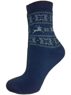 Шкарпетки сині з принтом | 6425529