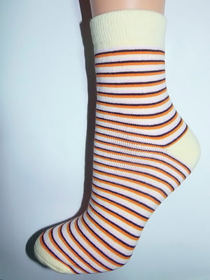 Шкарпетки різнокольорові в смужку | 6425535