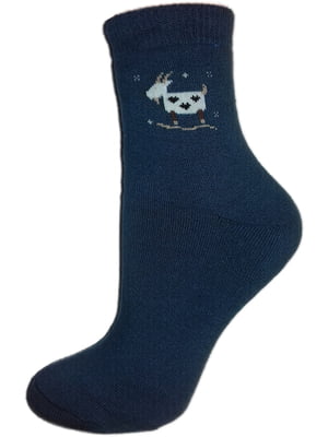 Шкарпетки сині з принтом | 6425547
