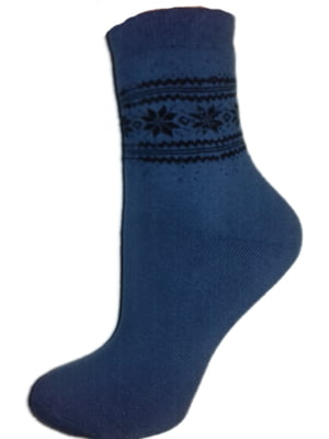 Шкарпетки сині з візерунком | 6425557