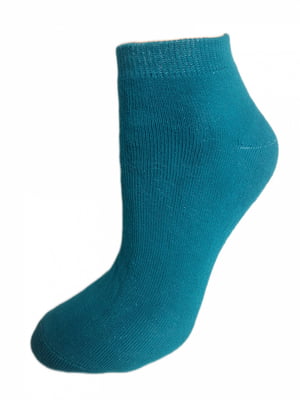 Шкарпетки короткі смарагдового кольору | 6425576