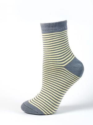 Шкарпетки сірі в смужку | 6425594