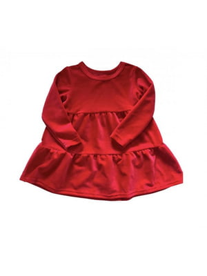 Сукня червона велюрова | 6426132