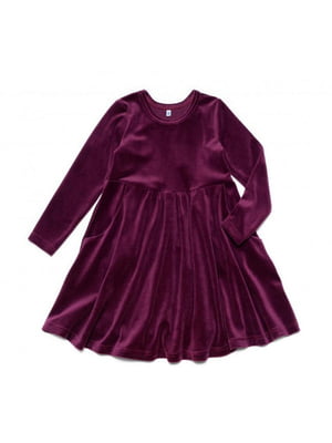 Сукня фіолетова велюрова | 6426576