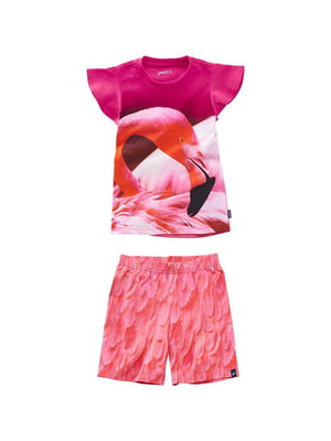 Комплект "Фламинго": футболка и шорты | 6427489
