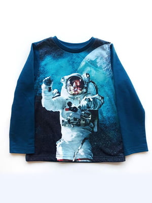 Реглан "Космонавт" синий с принтом | 6428016