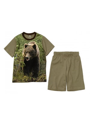 Комплект "Ведмідь": футболка та шорти | 6428232