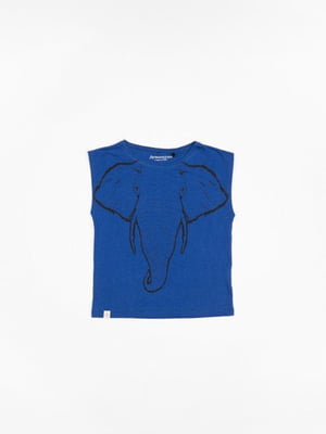 Майка "Слон" синяя | 6429075