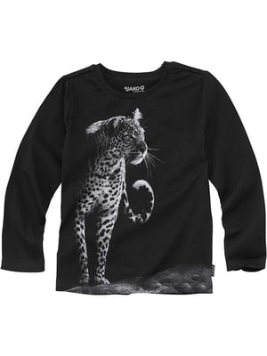 Реглан "Леопард" чорний з принтом | 6429185