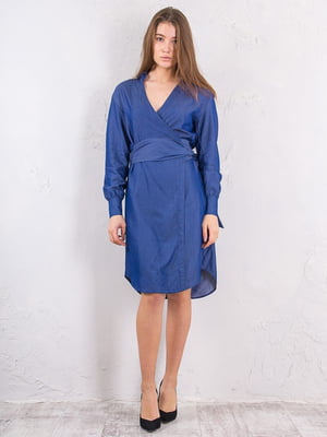 Сукня А-силуету синя | 6431765
