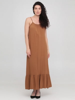 Сукня А-силуету теракотового кольору | 6431940