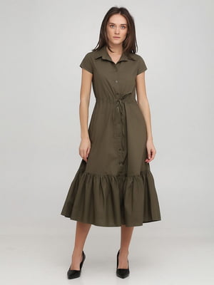 Сукня А-силуету зелена | 6431942
