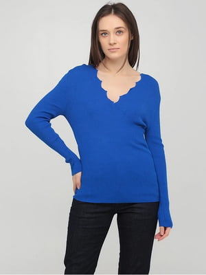 Пуловер синій | 6432042