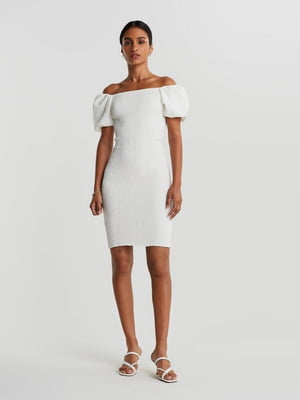 Платье-футляр белое | 6432562