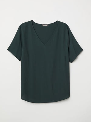 Блуза темно-зелена | 6433004