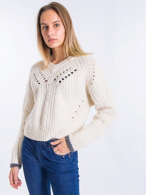 Пуловер білий | 6433469