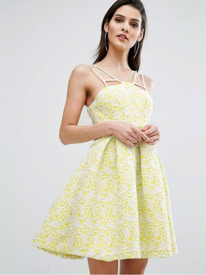 Сукня жовто-біла | 6433668