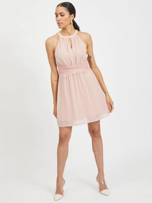 Платье А-силуэта розовое | 6434019
