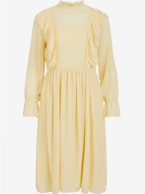 Сукня А-силуету жовта | 6434036