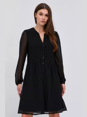 Платье А-силуэта черное | 6434043