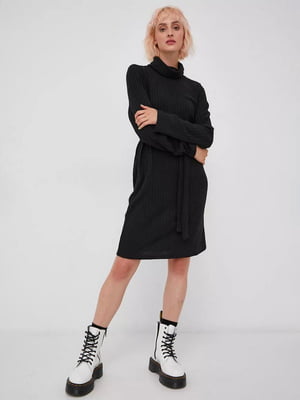 Платье-свитер черное | 6434052