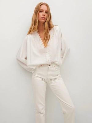 Блуза белая с вышивкой | 6434257