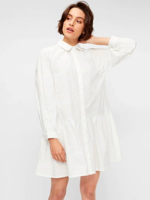 Платье-рубашка белое | 6434389