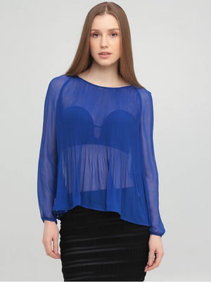 Блуза синяя | 6434602