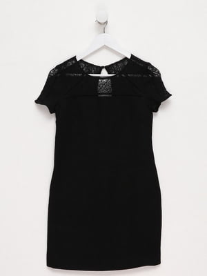 Платье-футболка черное | 6434617