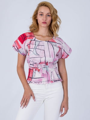 Блуза абстрактной расцветки | 6434646