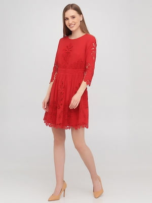 Платье А-силуэта красное | 6434664