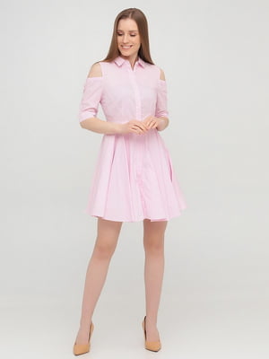 Платье-рубашка розовое | 6434980