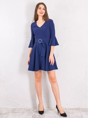 Сукня А-силуету синя | 6435112
