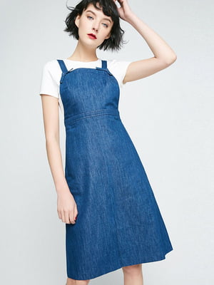 Платье-сарафан синее | 6436121