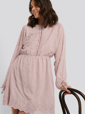 Платье А-силуэта розовое | 6436211