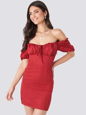 Платье-футляр красное | 6436240