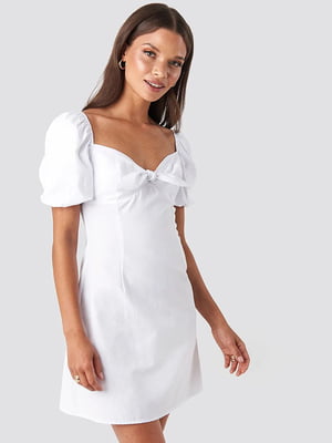Платье А-силуэта белое | 6436279