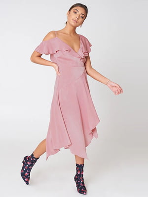 Платье А-силуэта розовое | 6436310