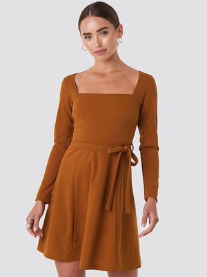Сукня А-силуету теракотового кольору | 6436370