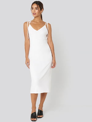 Платье в бельевом стиле белое | 6436417
